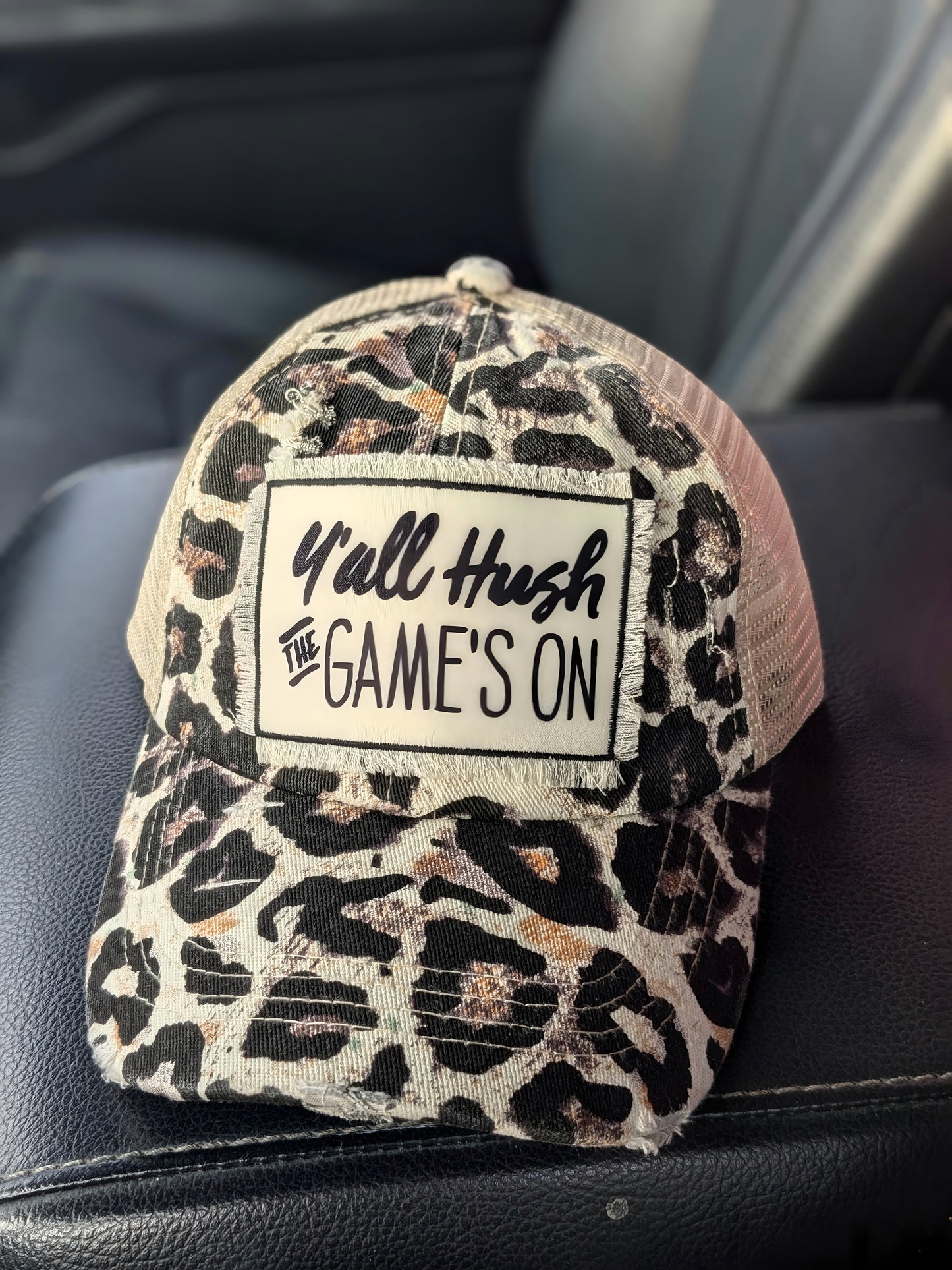 Y'all Hush Hat Front