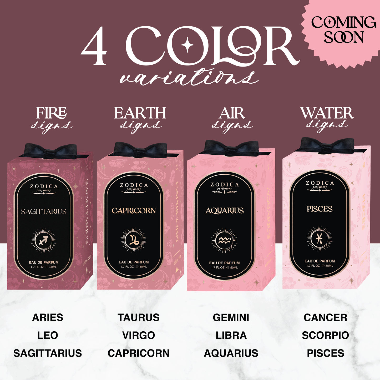 Mini Zodiac Perfume Crystal Infused 22ml