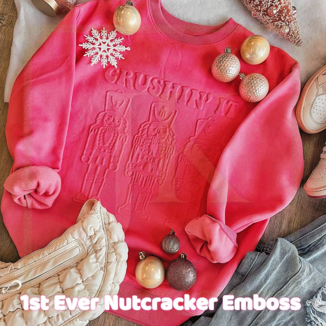 Crushin' It Embossed Sweatshirt