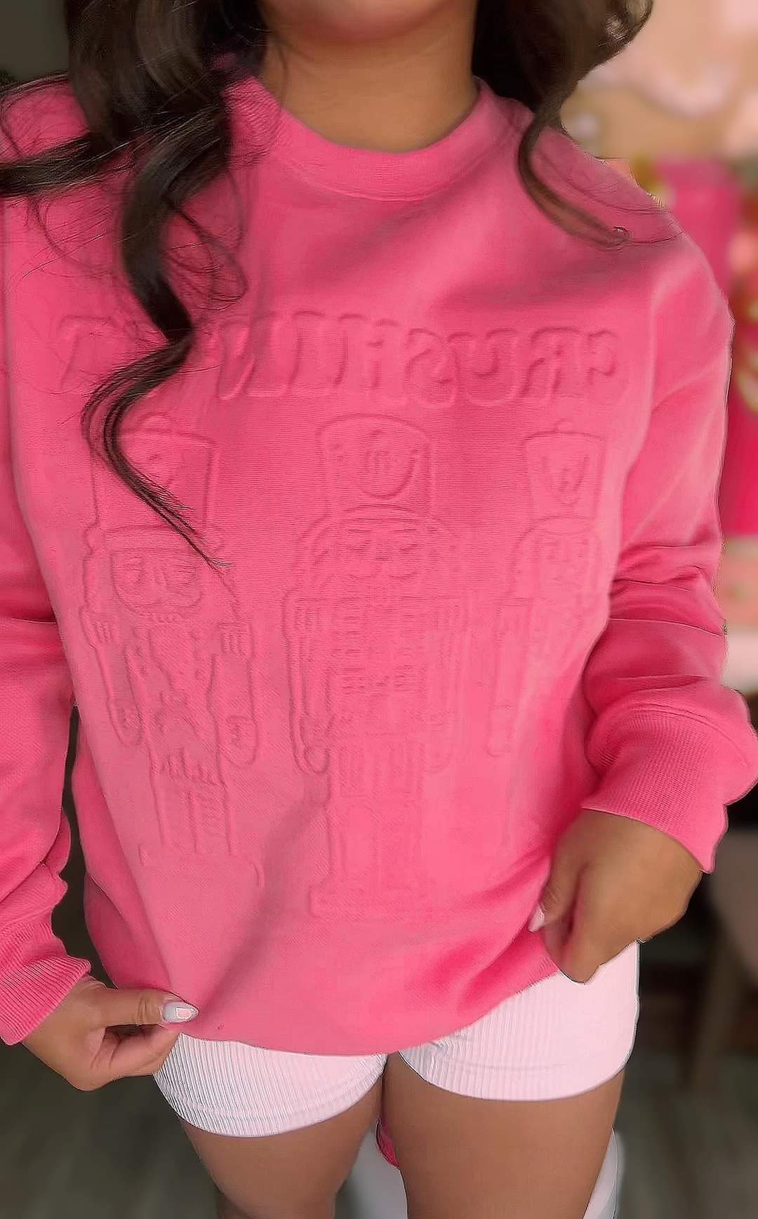 Crushin' It Embossed Sweatshirt