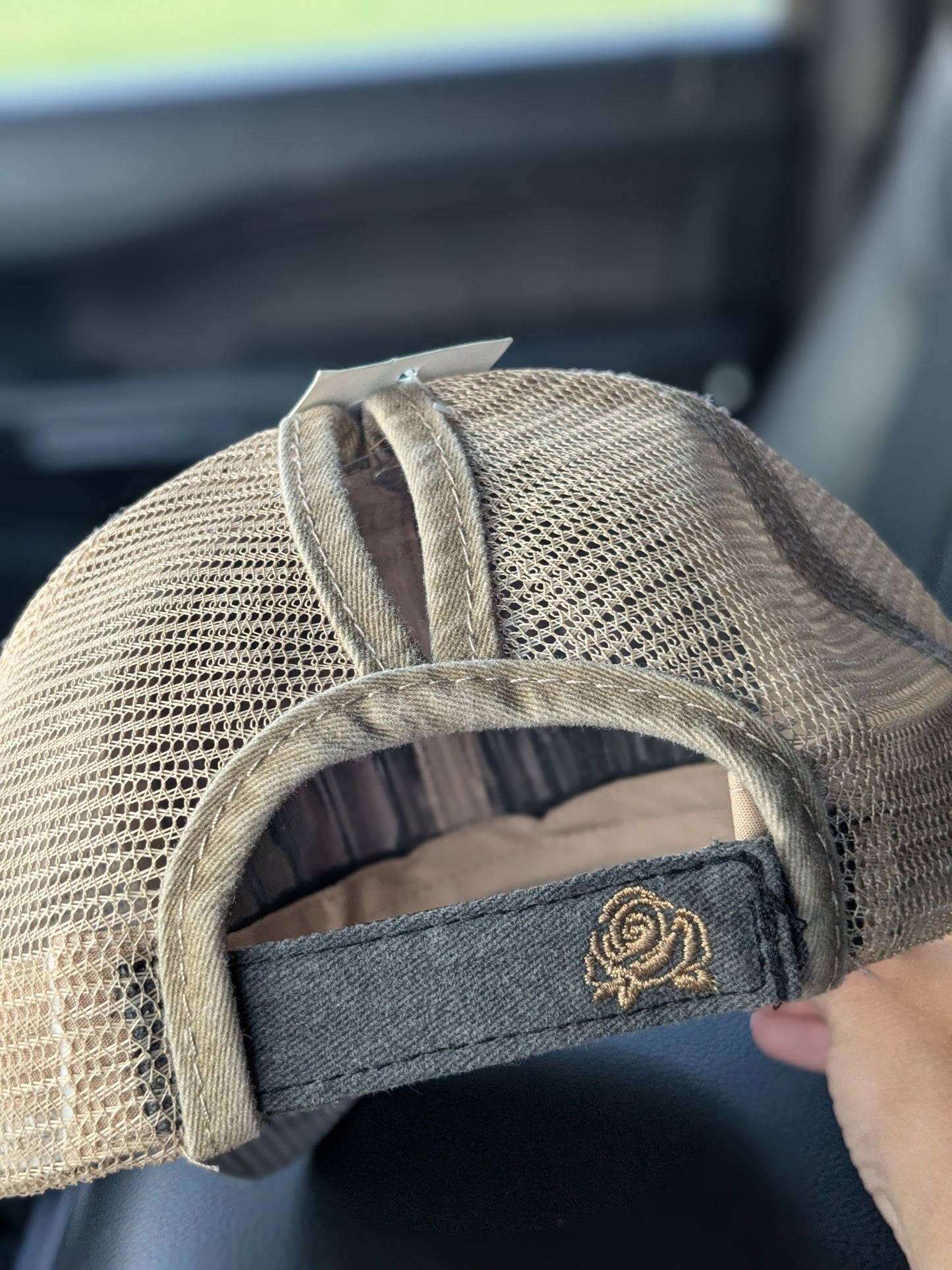 Squash Blossom Hat Back