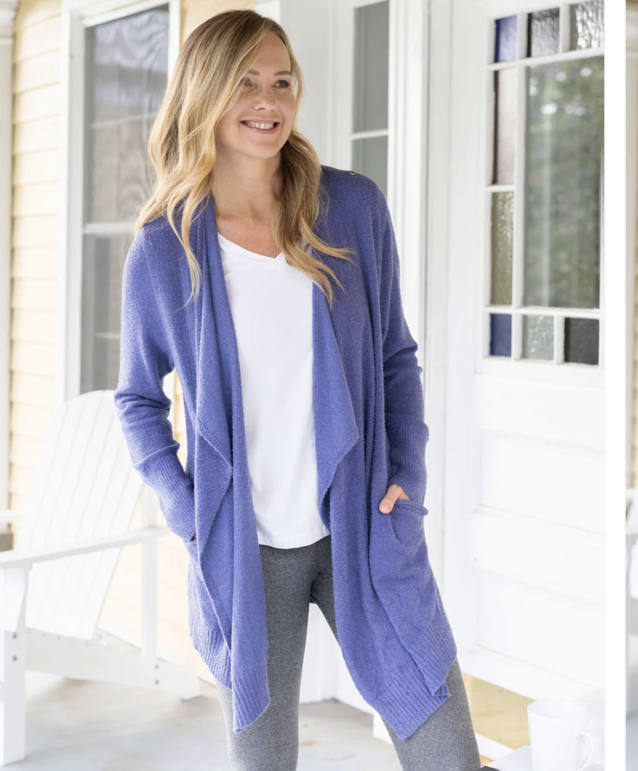 Periwinkle Bambü Wrap Robe 3