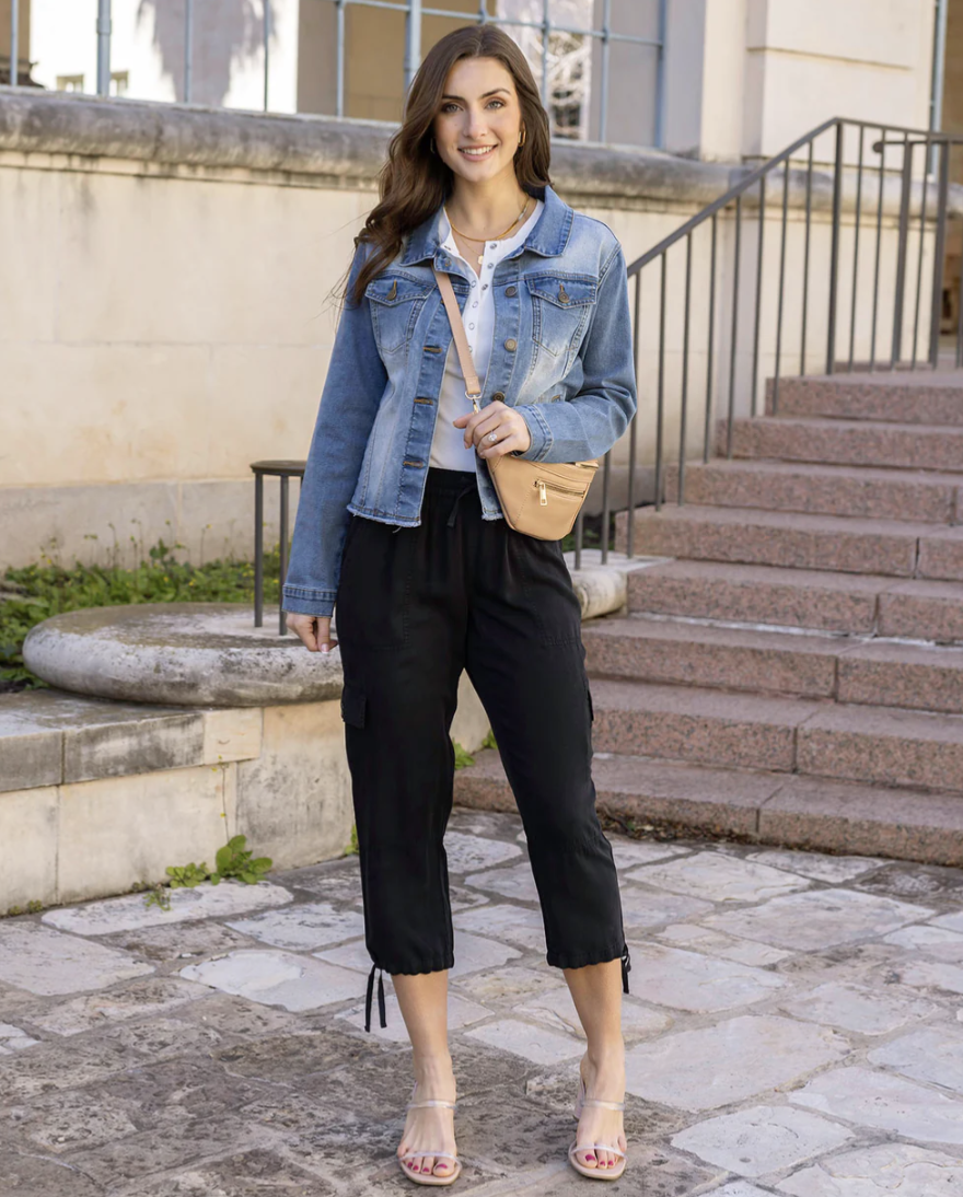 Soft Wash Denim Jacket in Mid Wash