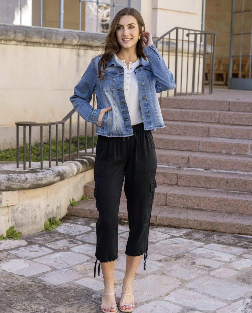 Soft Wash Denim Jacket in Mid Wash 1