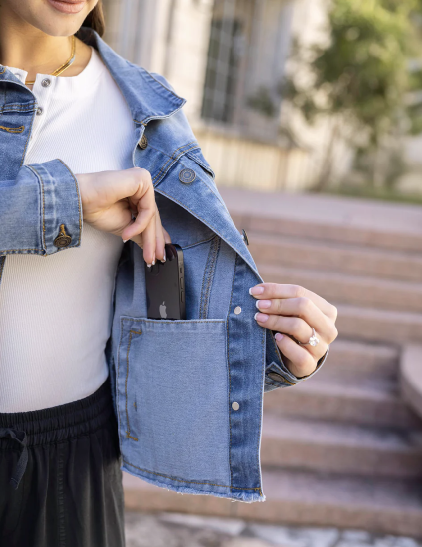 Soft Wash Denim Jacket in Mid Wash 4