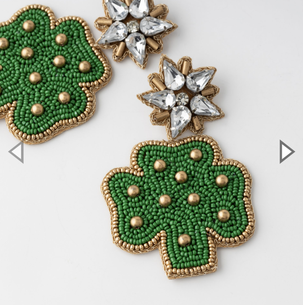 Shimmering Clover Earrings 2