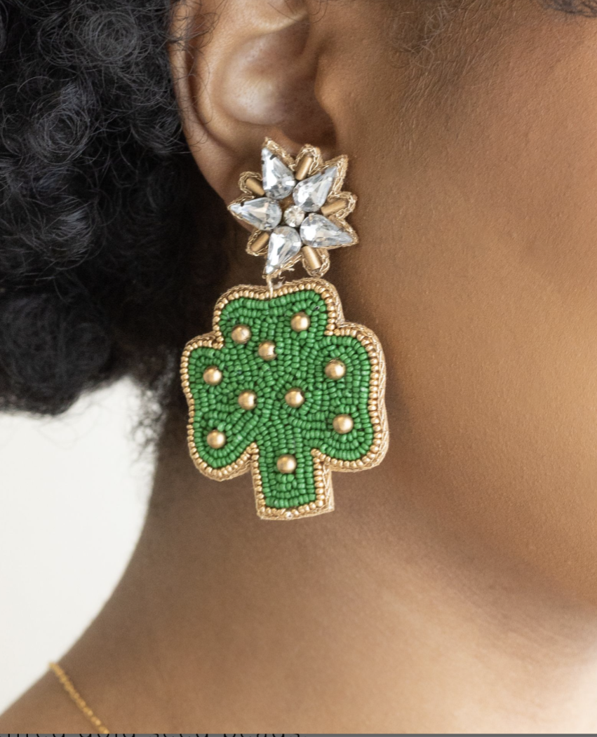 Shimmering Clover Earrings 3