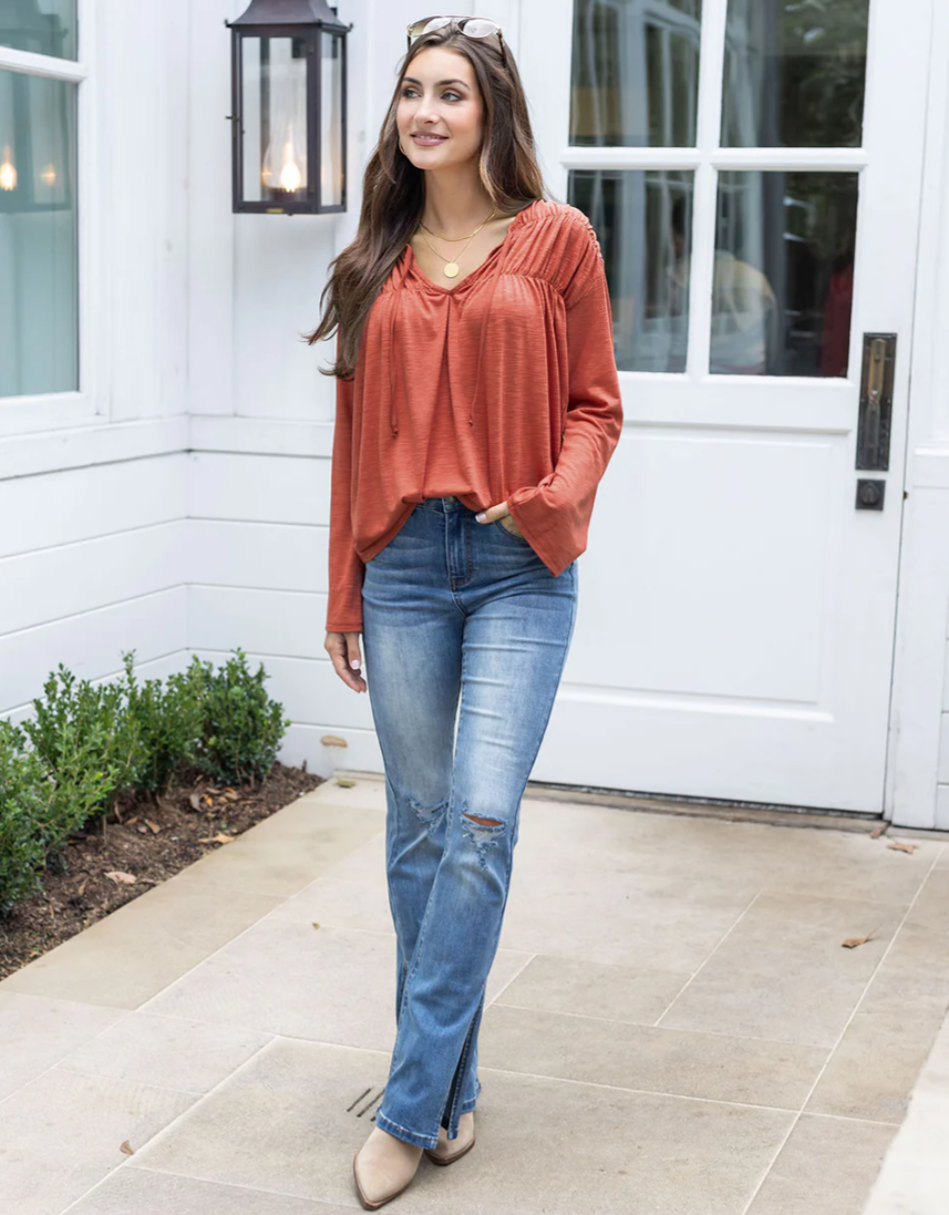 Split Flare Denim