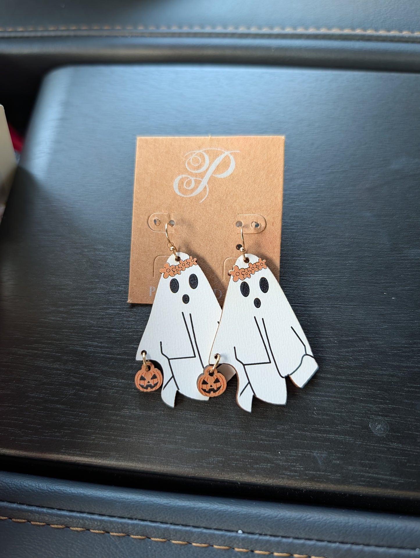 Boo Blossom Ghost Earrings