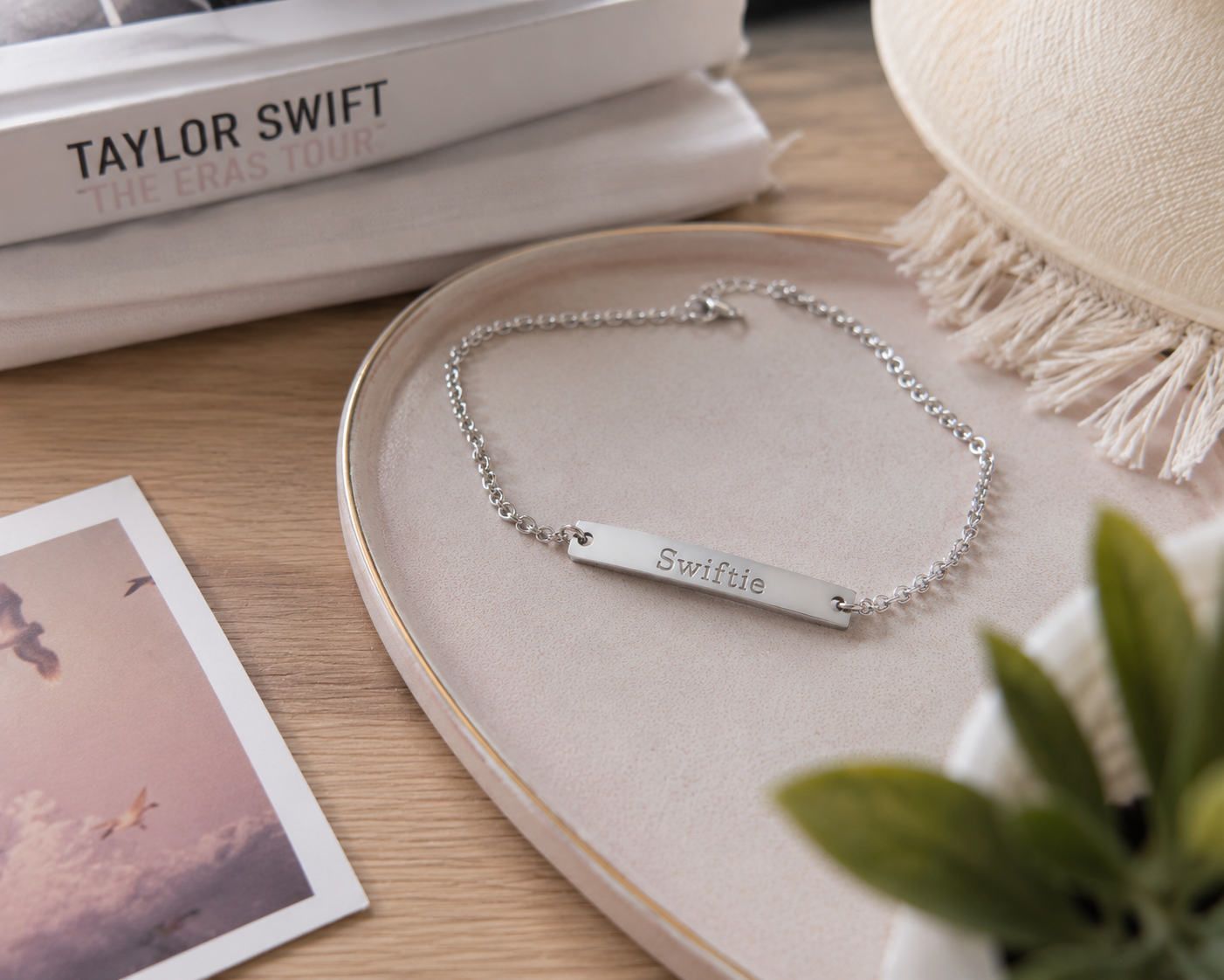 Swiftie Engraved Bar Bracelet