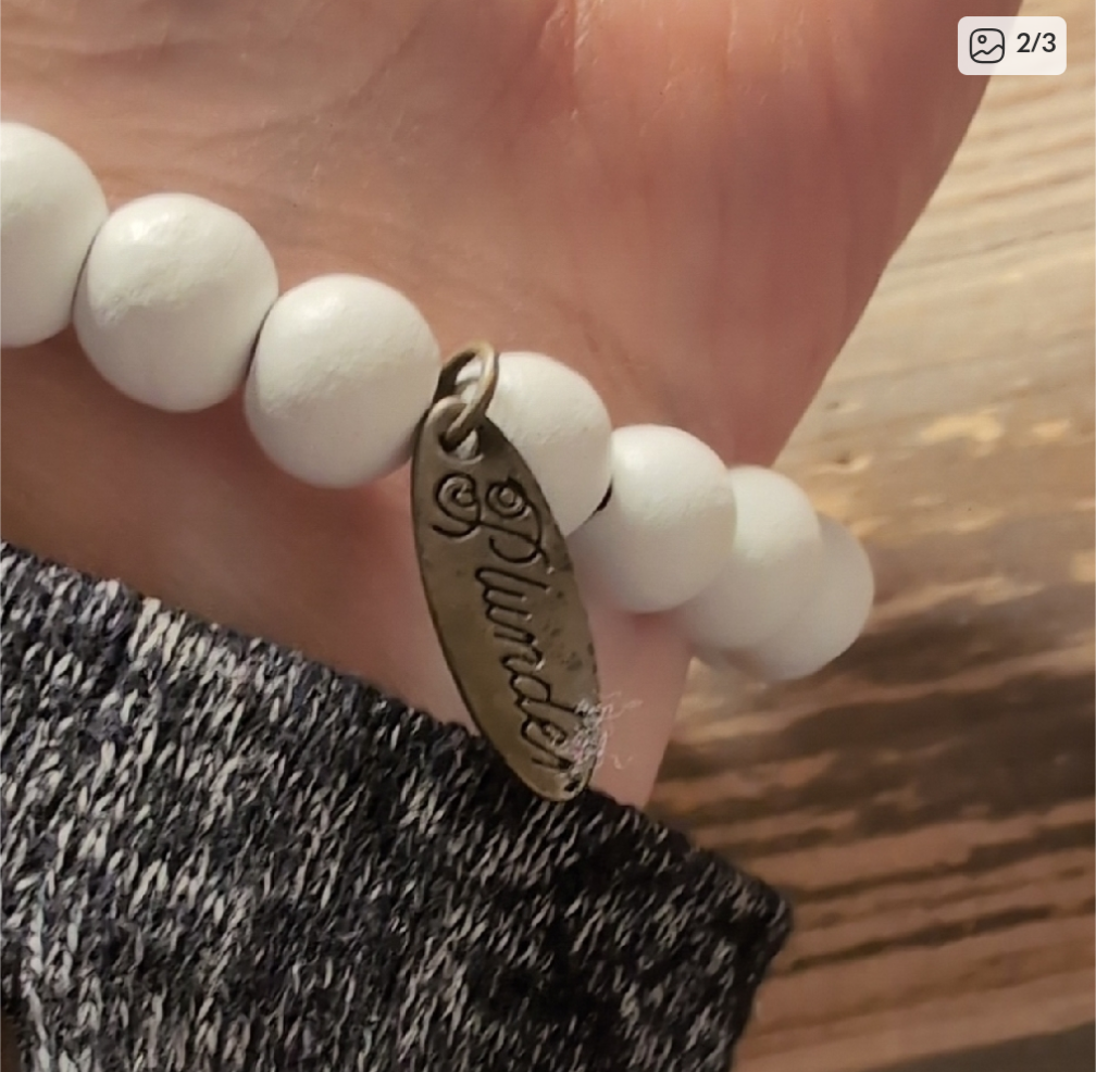 🏈 Leopard Football Beaded Stretch Bracelet