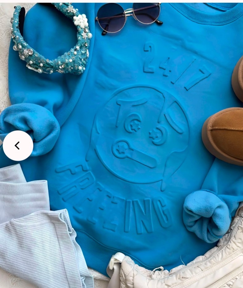 24/7 Freezing Embossed Sweatshirt
