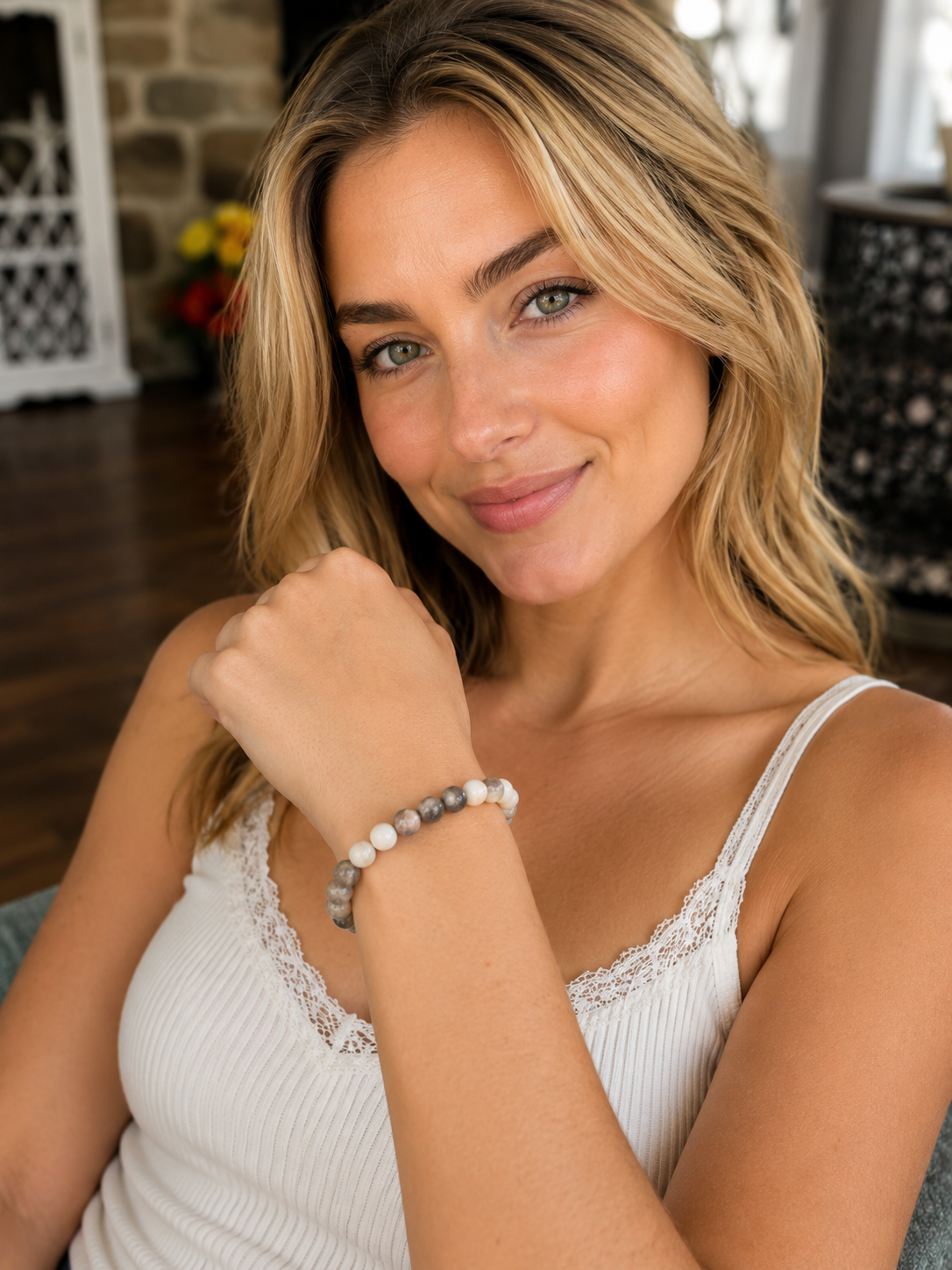 Moonstone Mist Elastic Bracelet