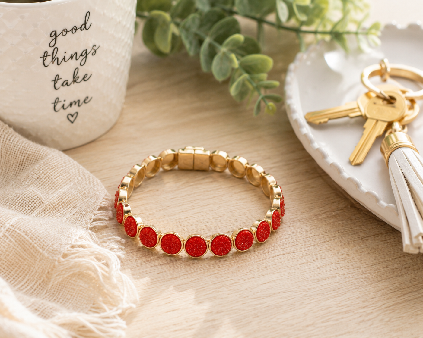 Scarlet Spark Magnetic Bracelet