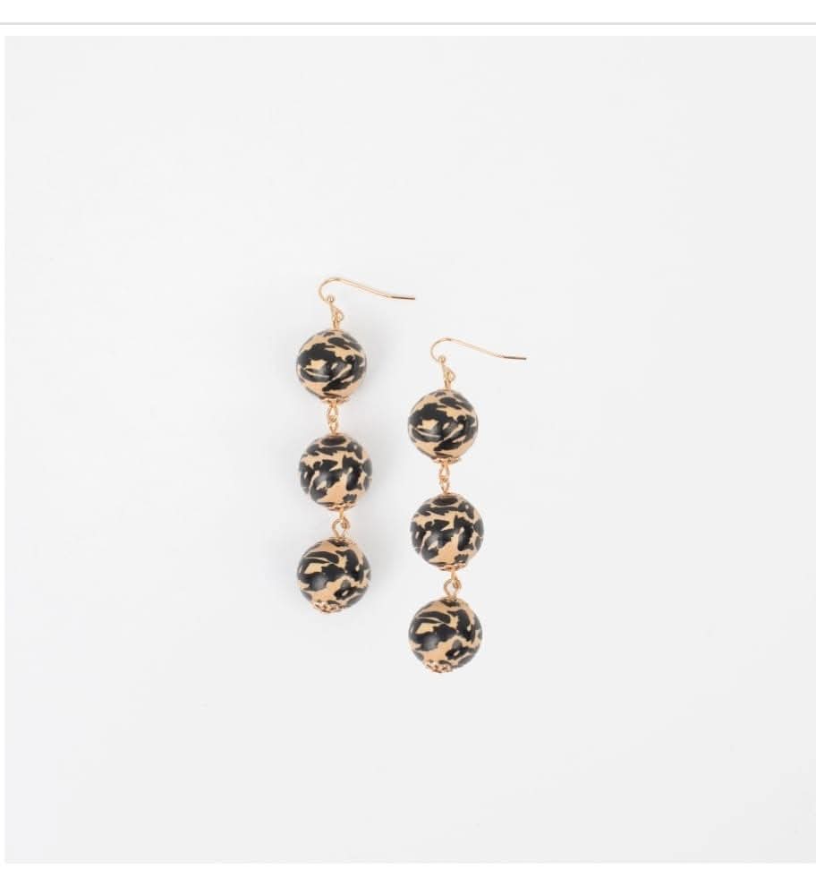 Golden Leopard Earrings