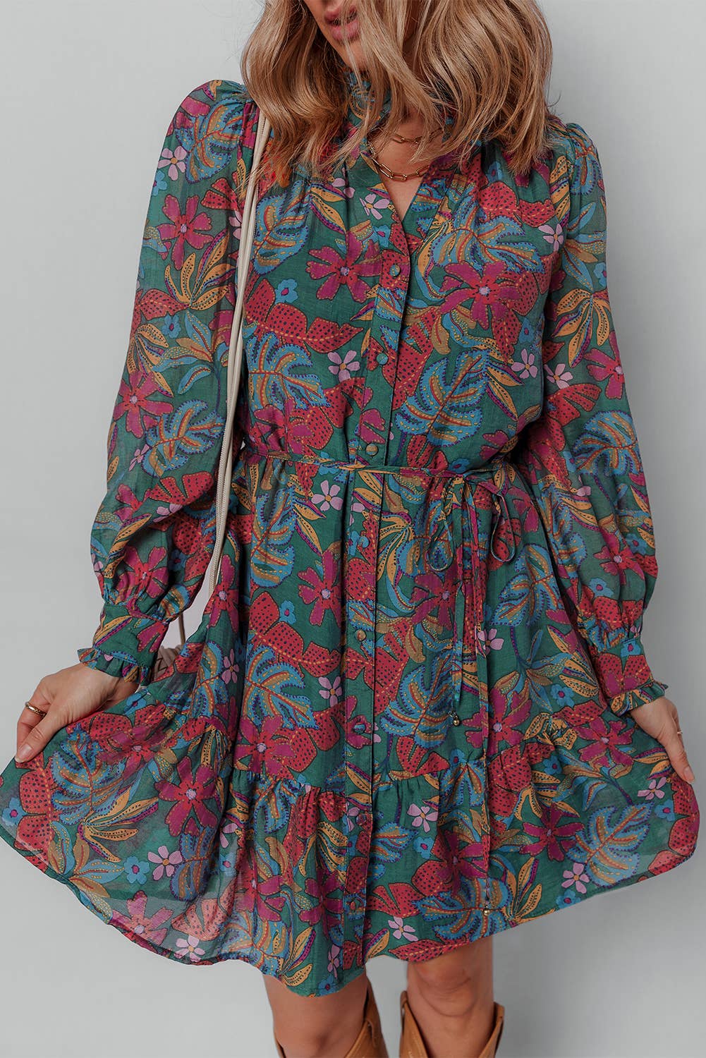 Botanic Bloom Shirt Dress