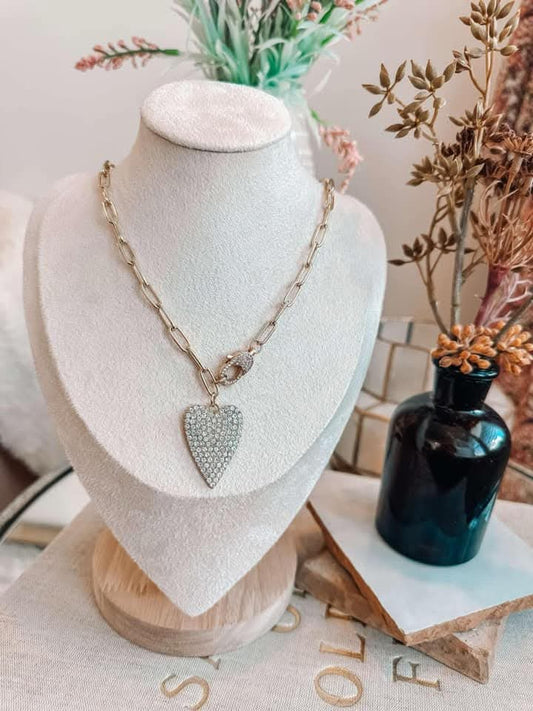 Sparkle Heart Necklace