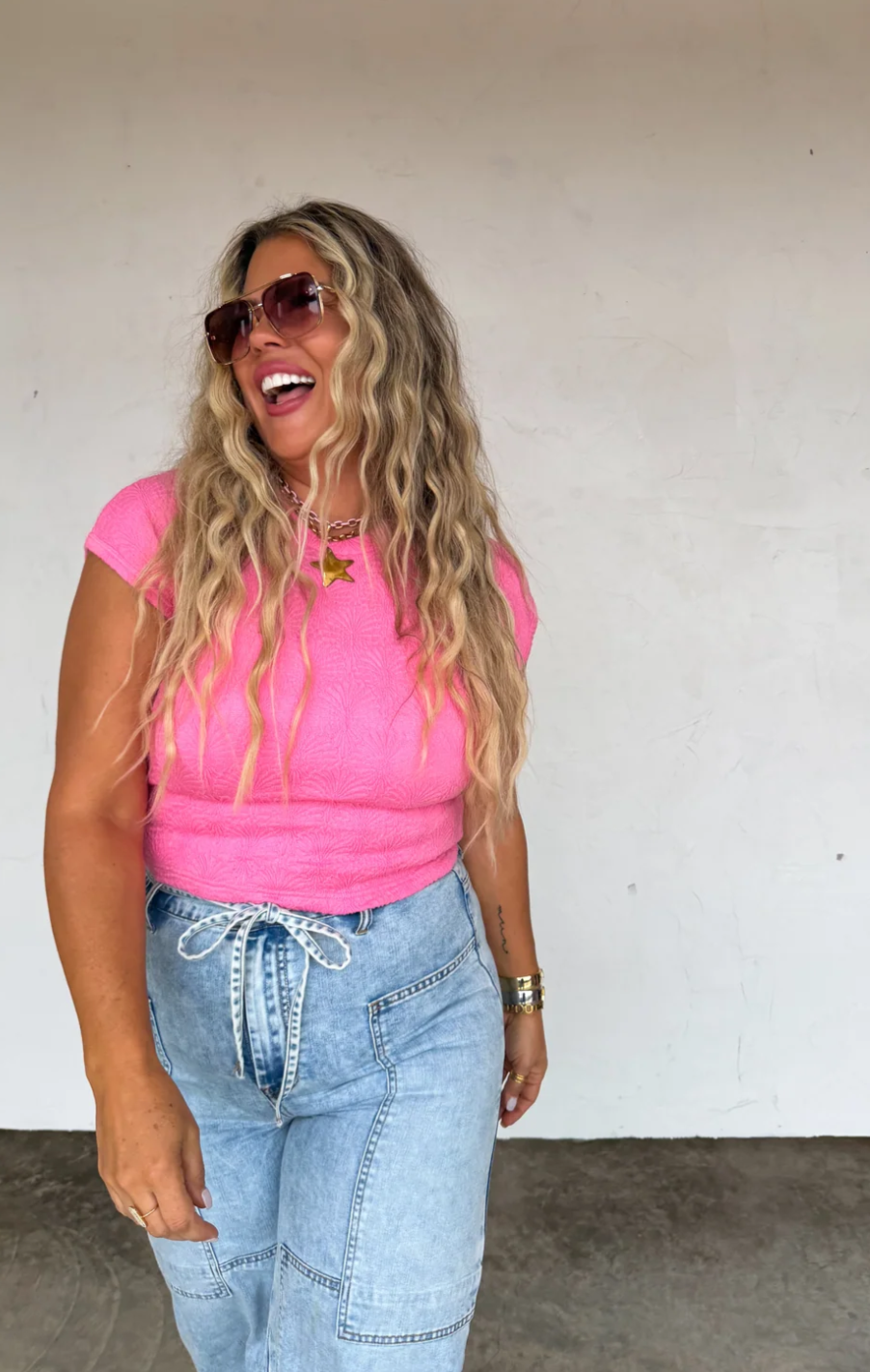 HARLEY CAP SLEEVE BASIC TOP