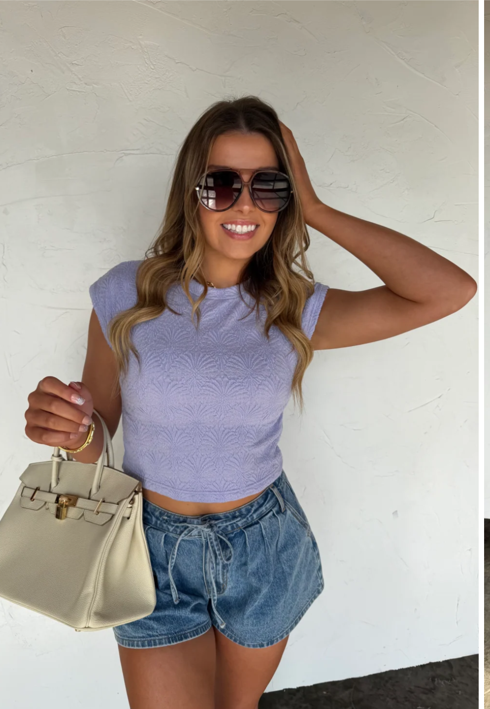 HARLEY CAP SLEEVE BASIC TOP