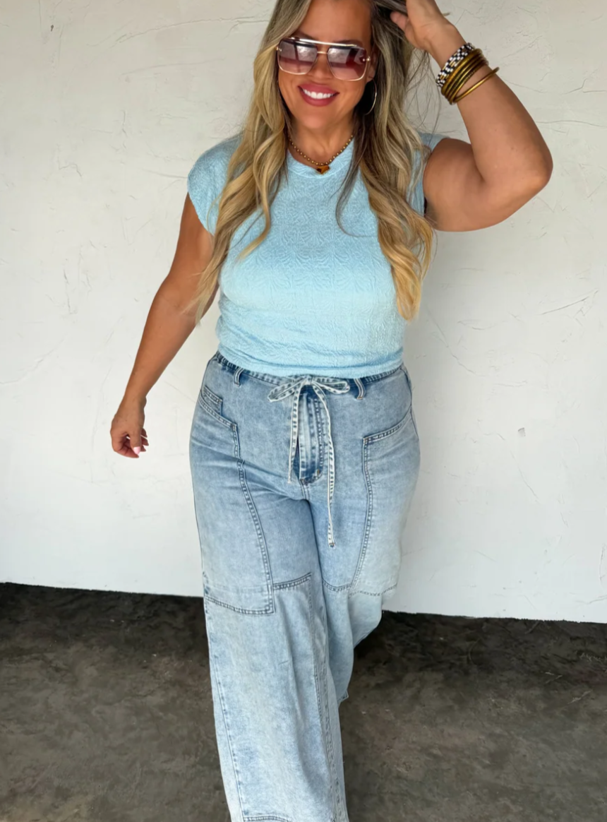 HARLEY CAP SLEEVE BASIC TOP