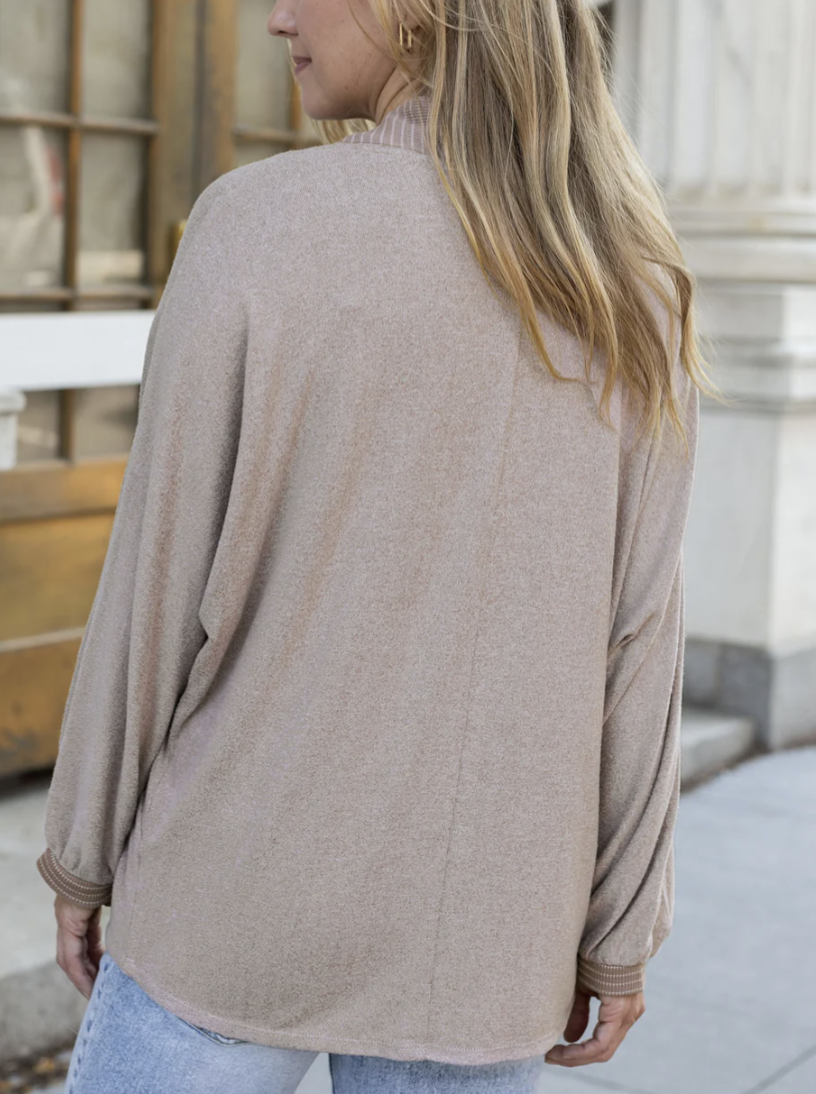 Buttery Soft Blushing Fawn Cocoon Cardi