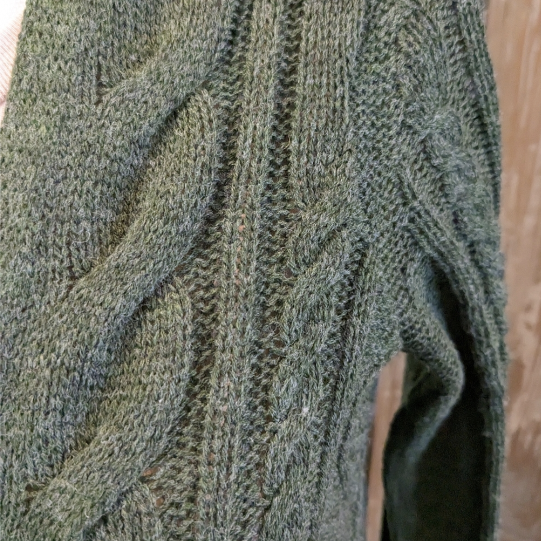 Cable Knit Wrap Sweater