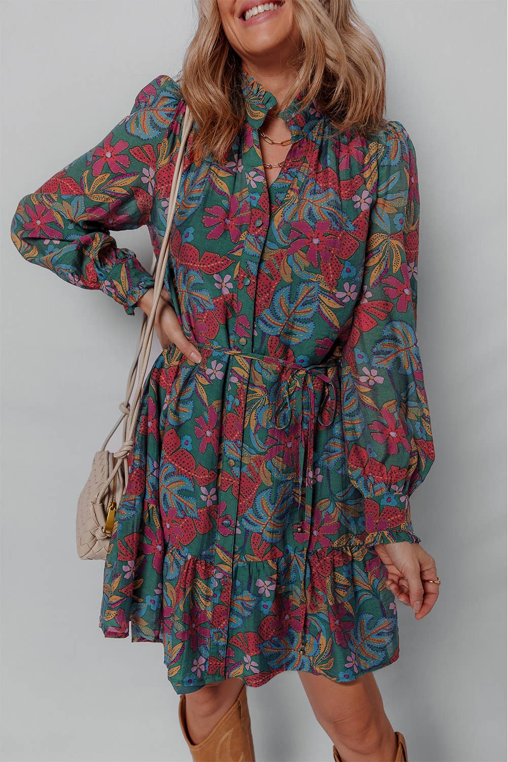 Botanic Bloom Shirt Dress