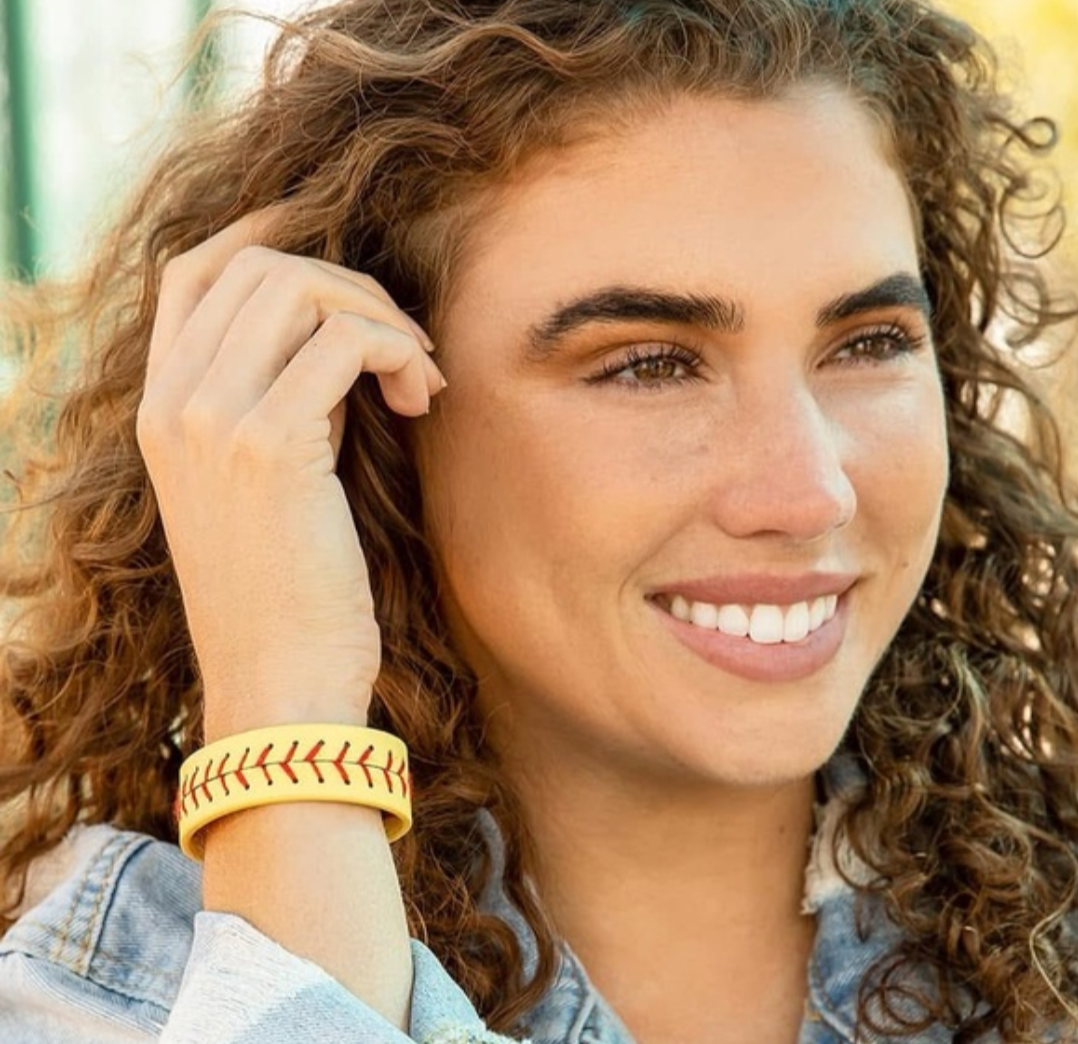 Softball Stitch Bracelet