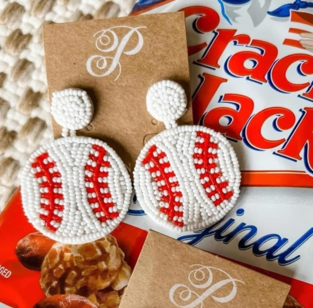Game Day Glam Beaded Earrings