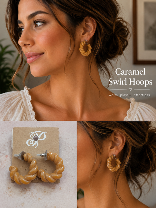 Caramel Swirl Hoops
