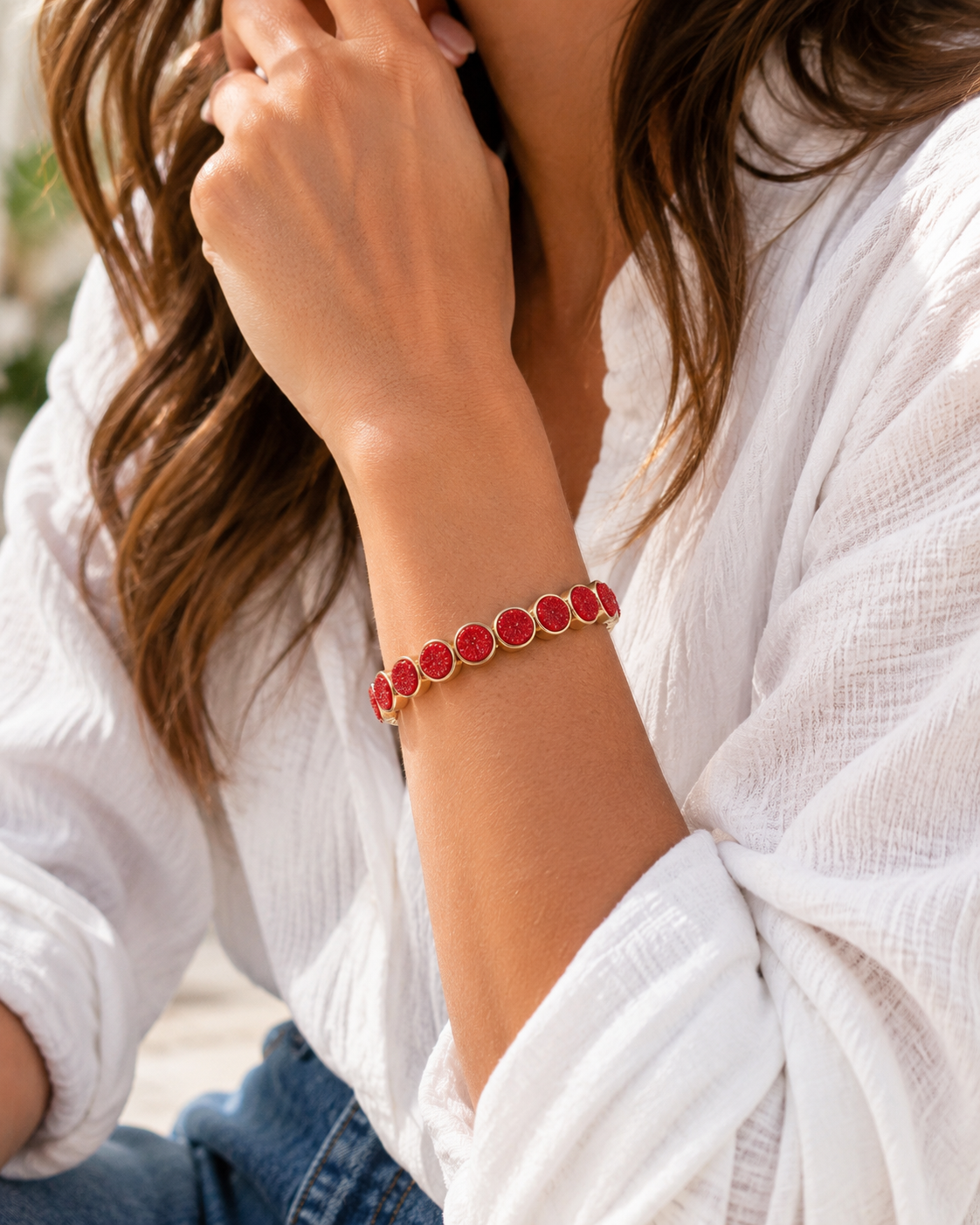 Scarlet Spark Magnetic Bracelet