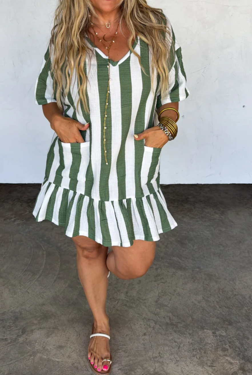 By The Sea Striped Dress