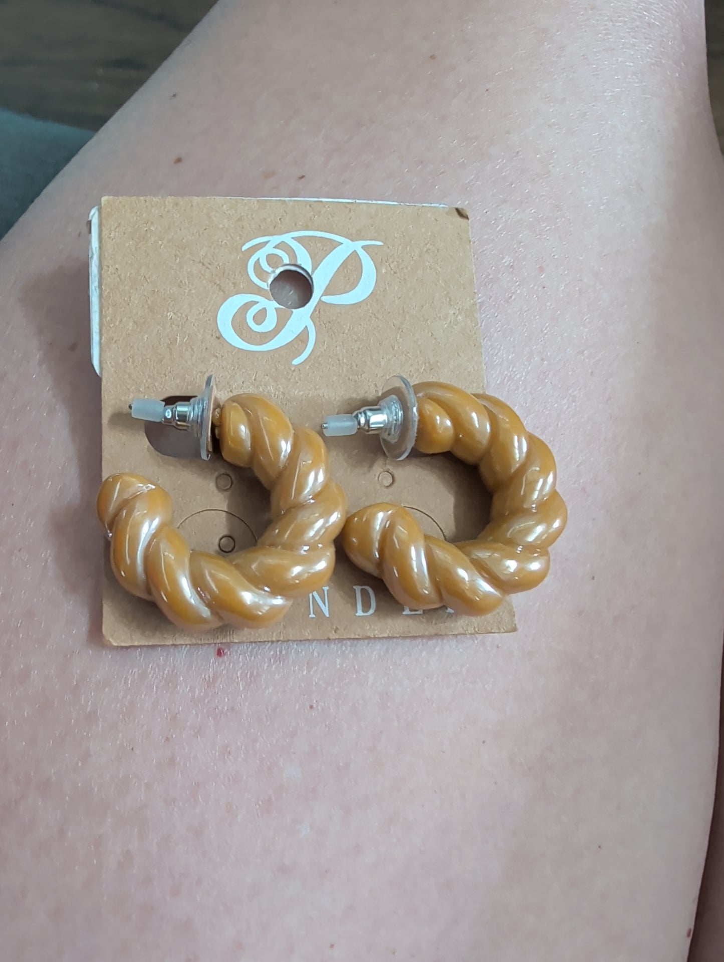 Caramel Swirl Hoops