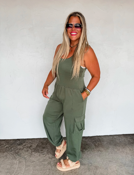 ALL SET TANK ROMPER