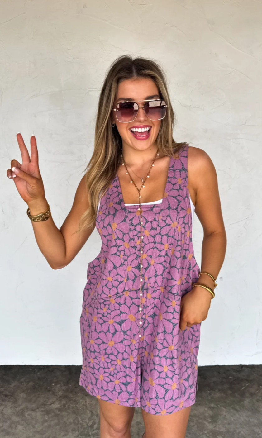 Denim Daisy - Beach Please Romper