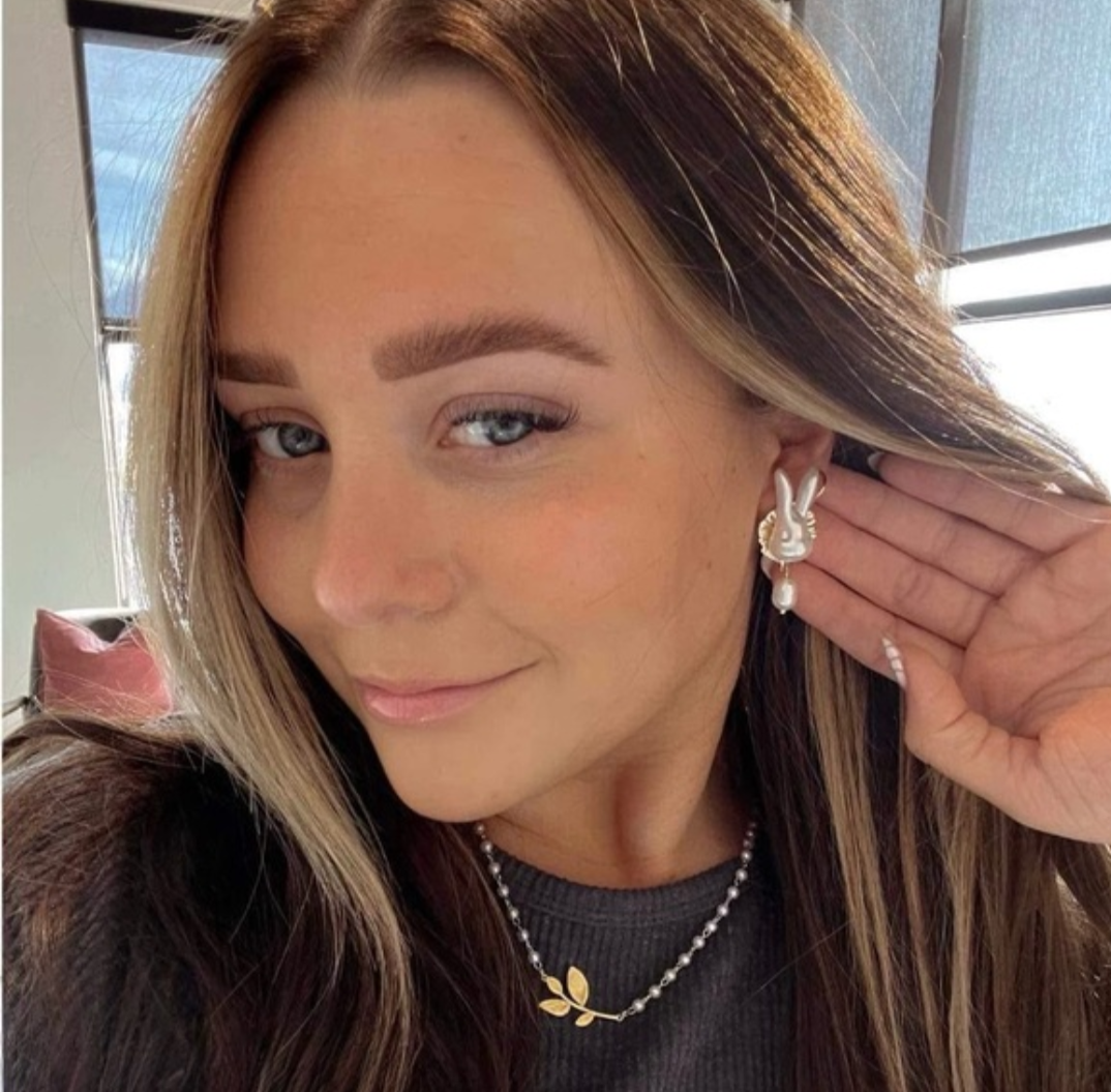 Pearl Bunny Earrings