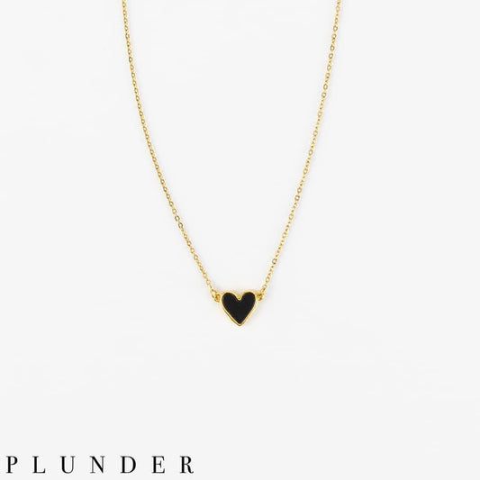 Midnight Heart Necklace