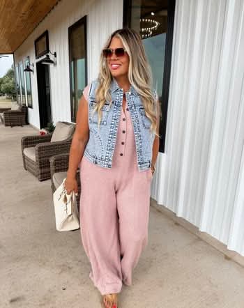 Sleeveless Knit Jumpsuit