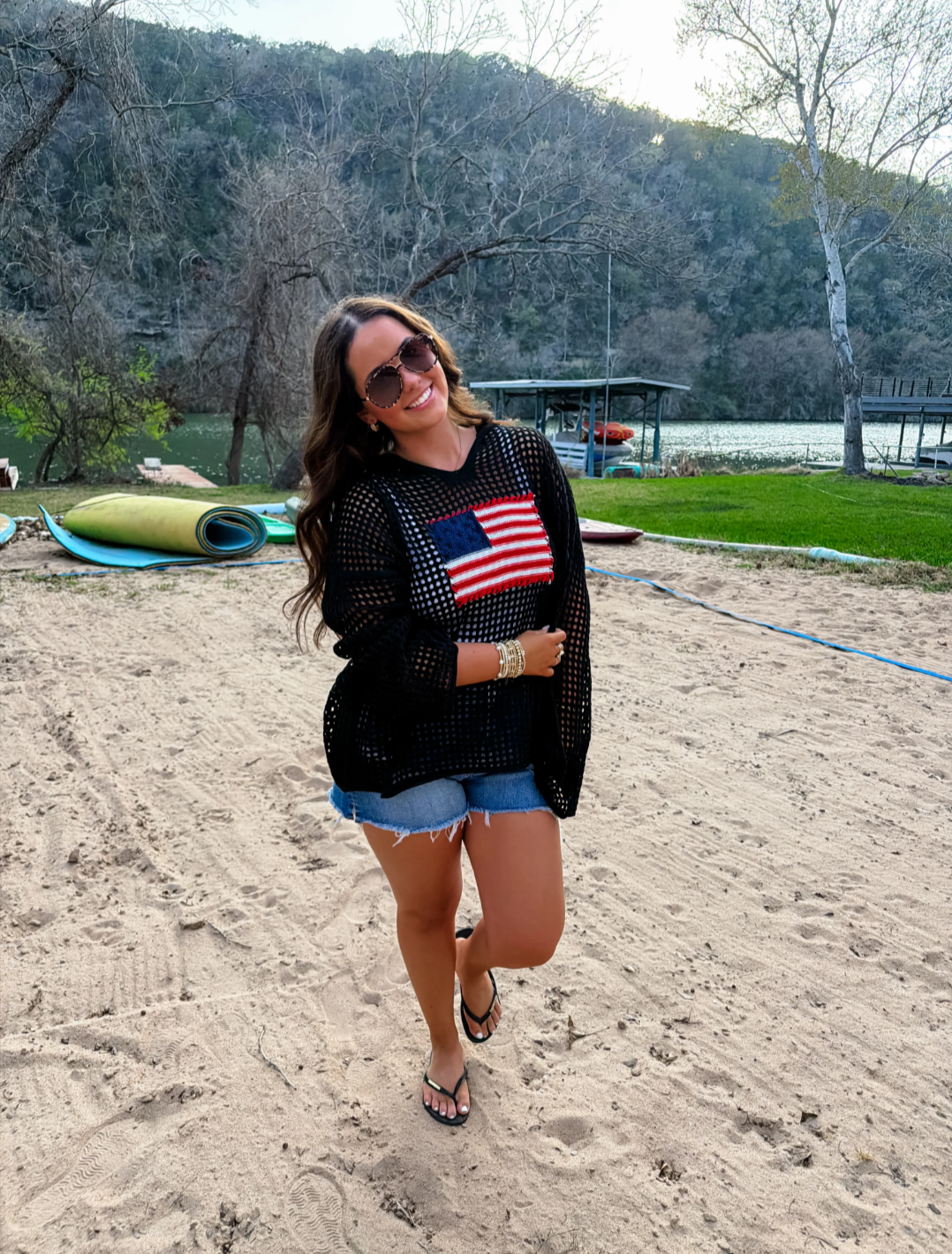Freedom Flag Patch Pullover