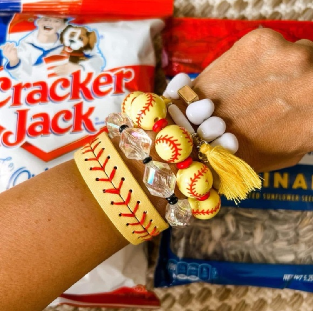 Softball Stitch Bracelet
