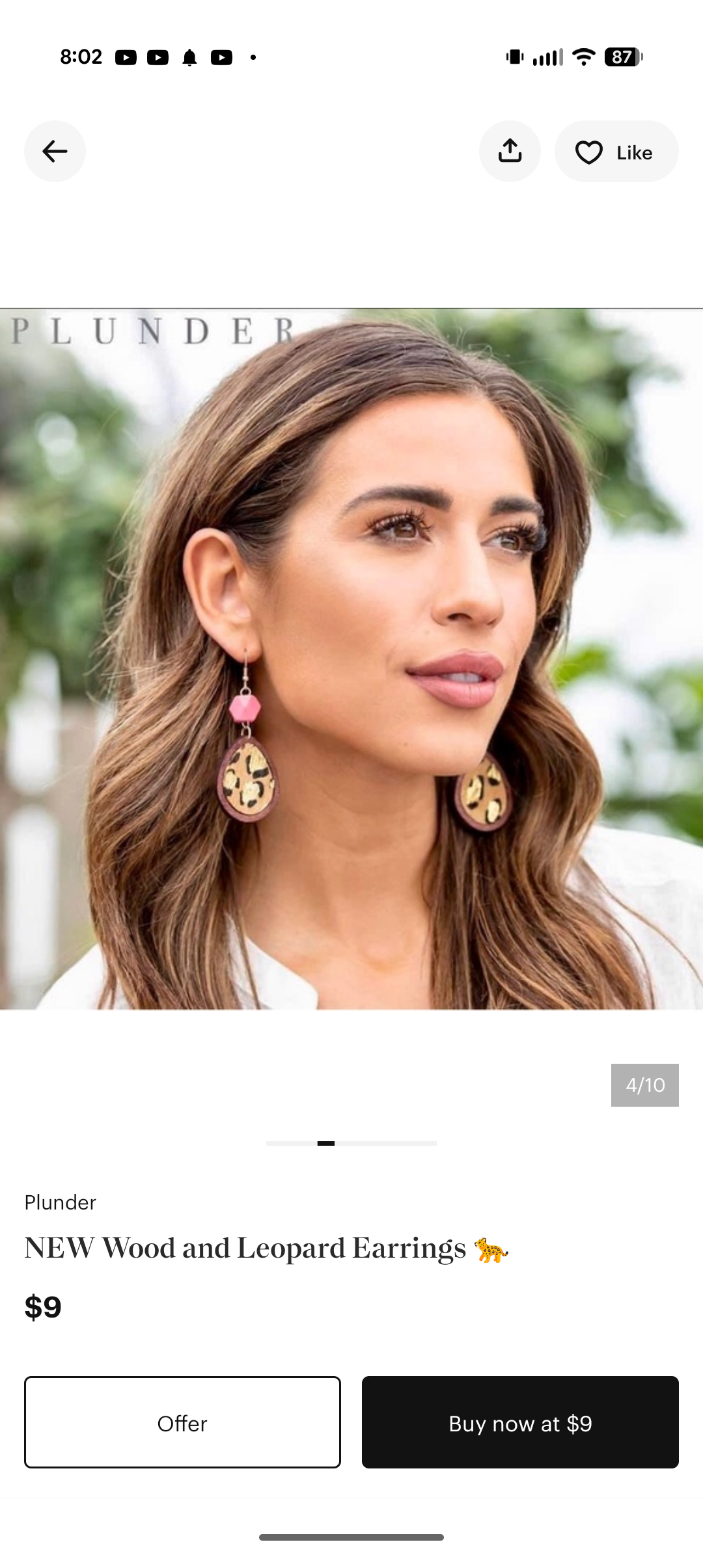 Blush Wild Heart Earrings