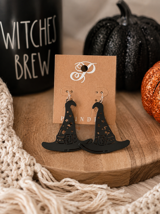 Spellbound Witch Hat Earrings