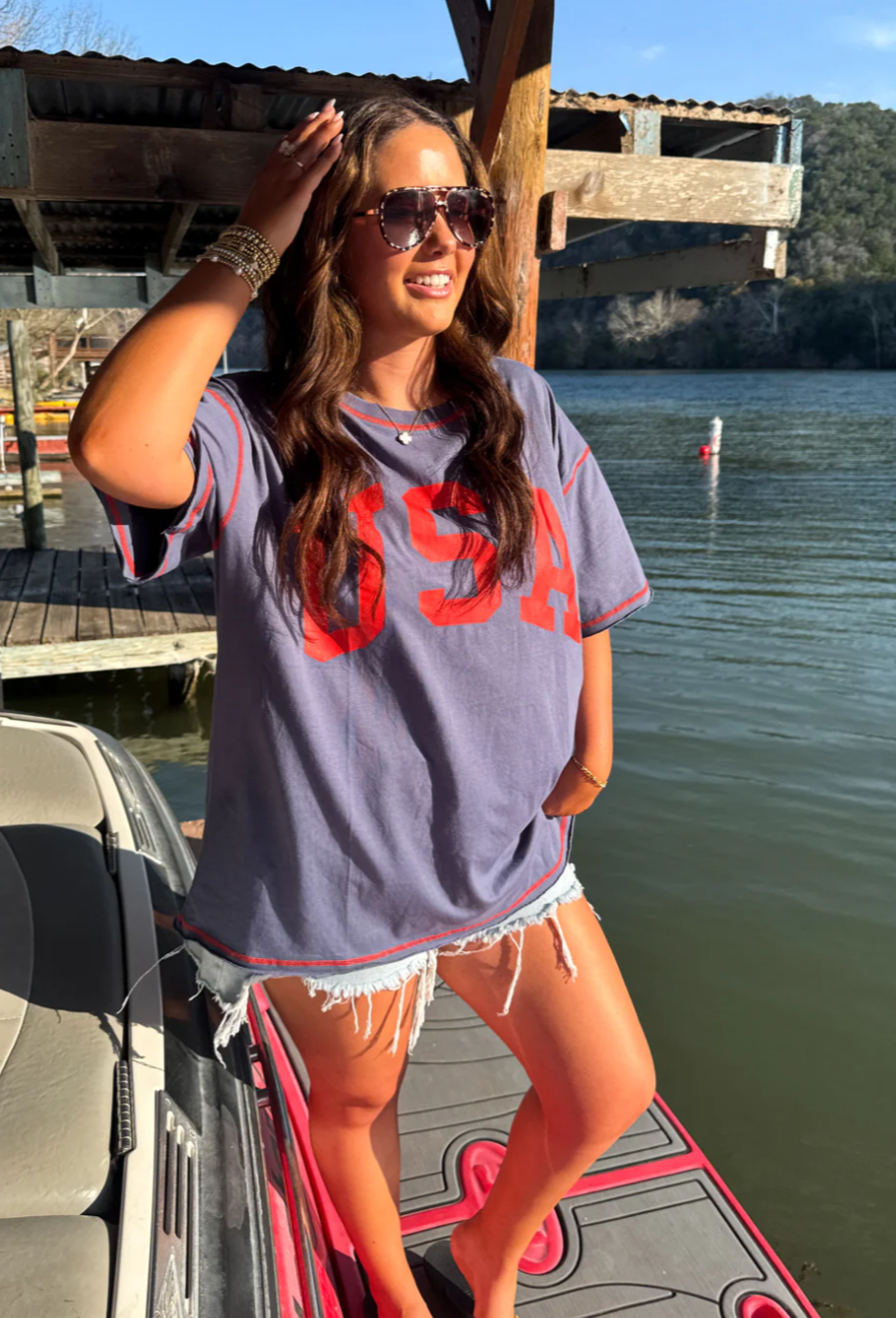 USA All-American Oversized Tee