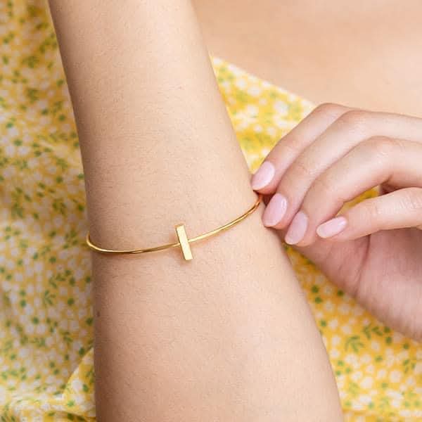 Golden Grace Cross Bracelet