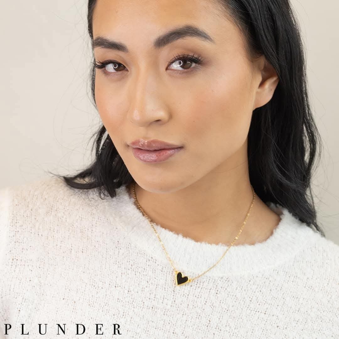 Midnight Heart Necklace