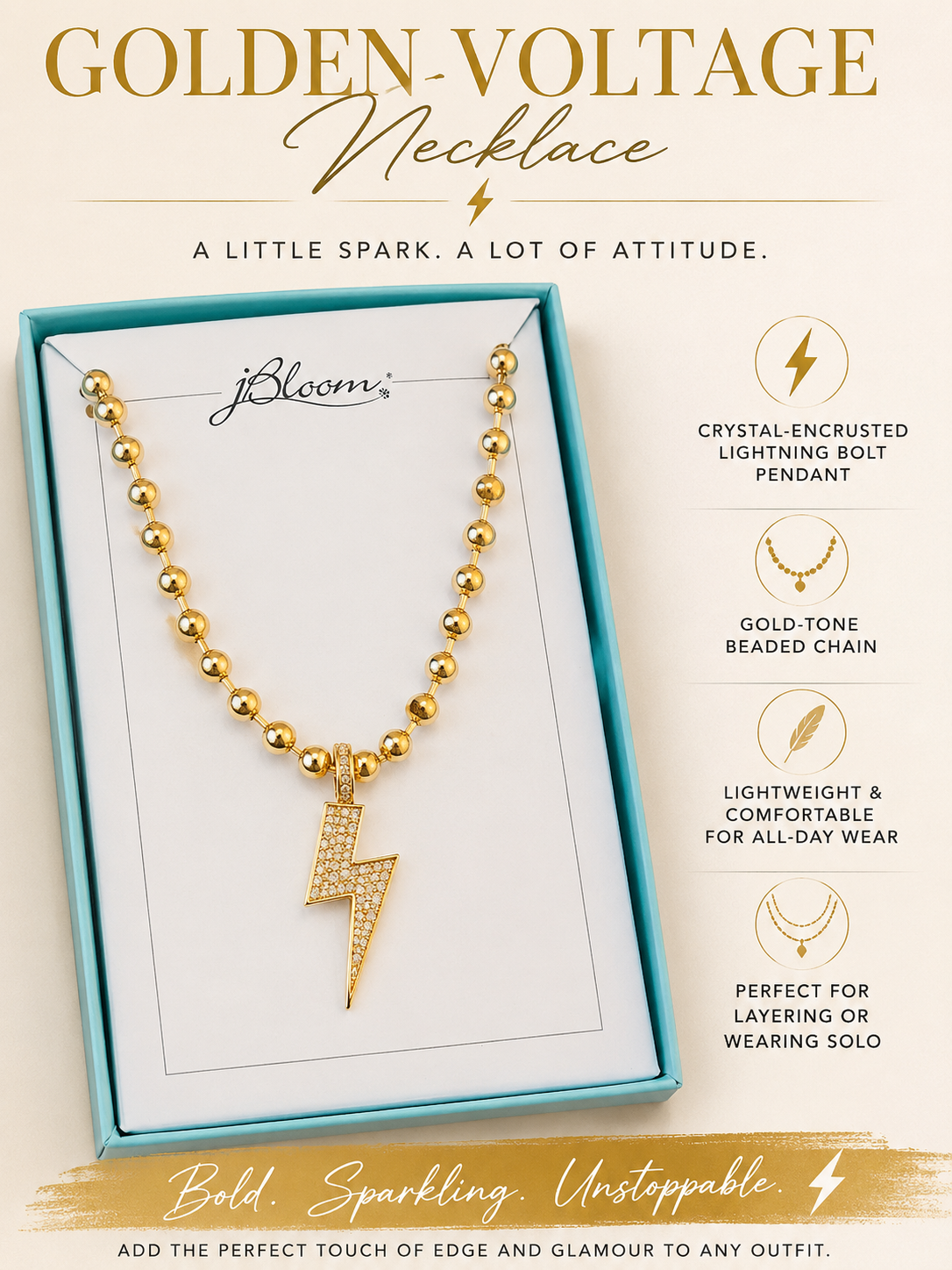 Golden Voltage Necklace
