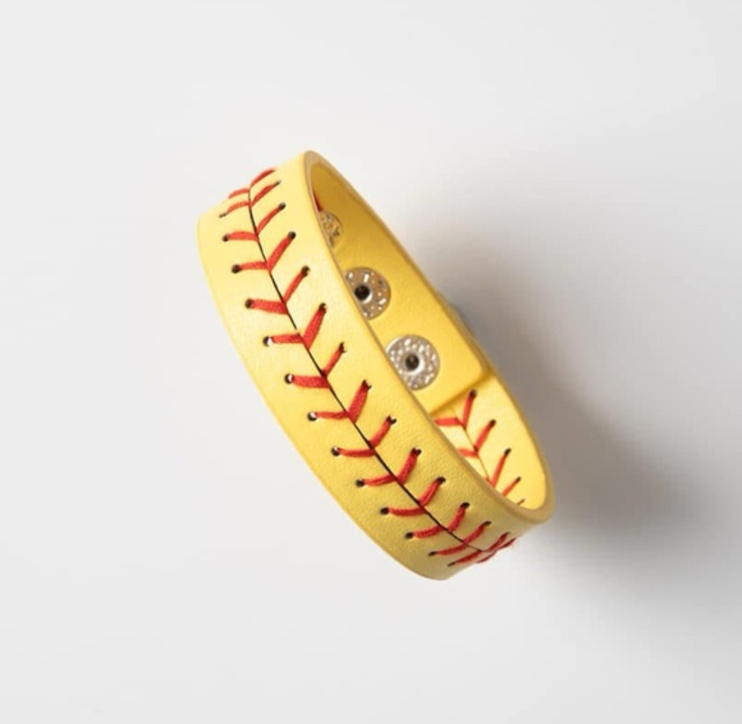 Softball Stitch Bracelet