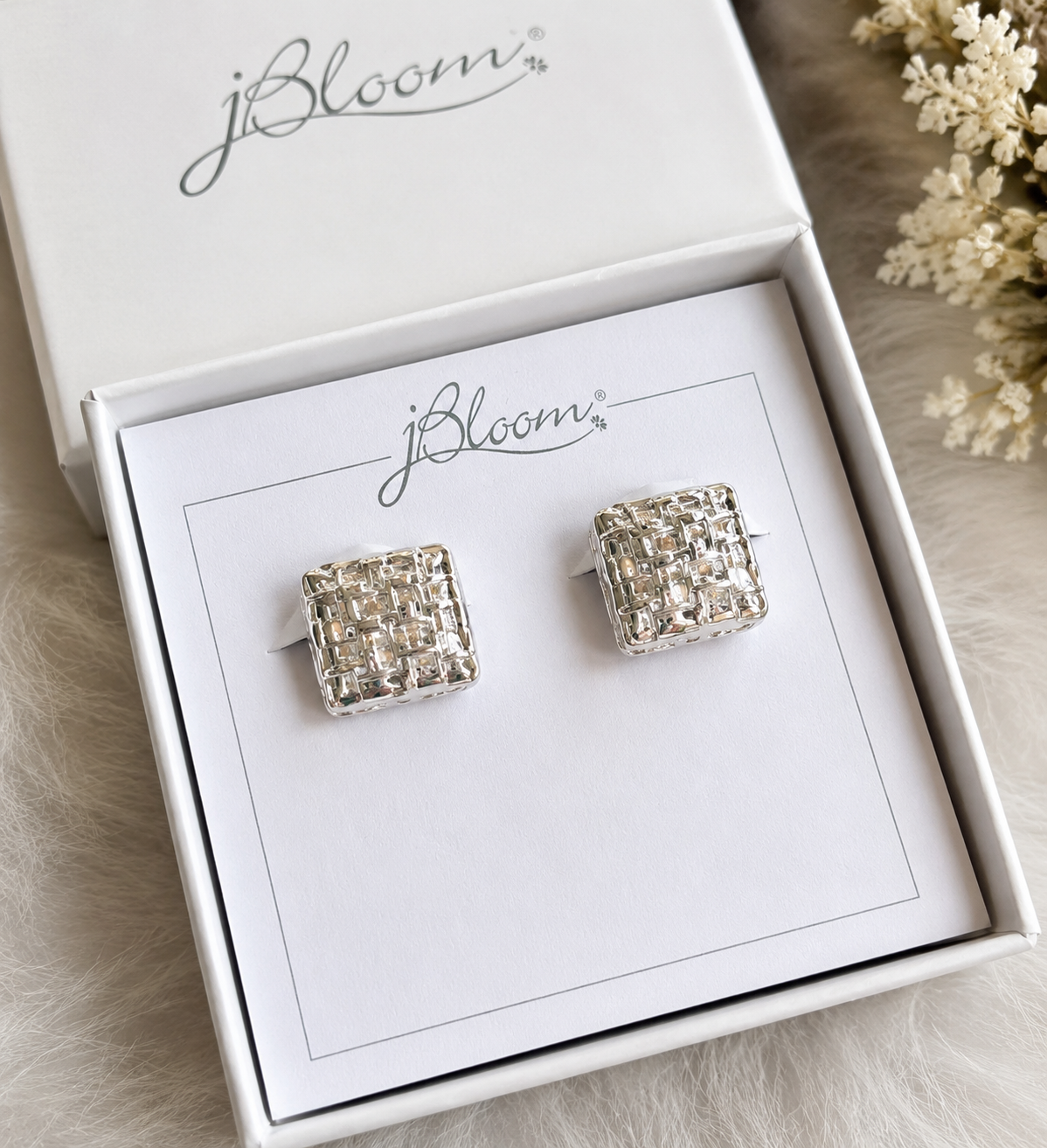 Silver Trellis Earrings