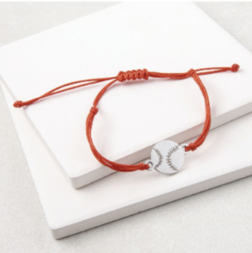 Baseball Corded Bracelet