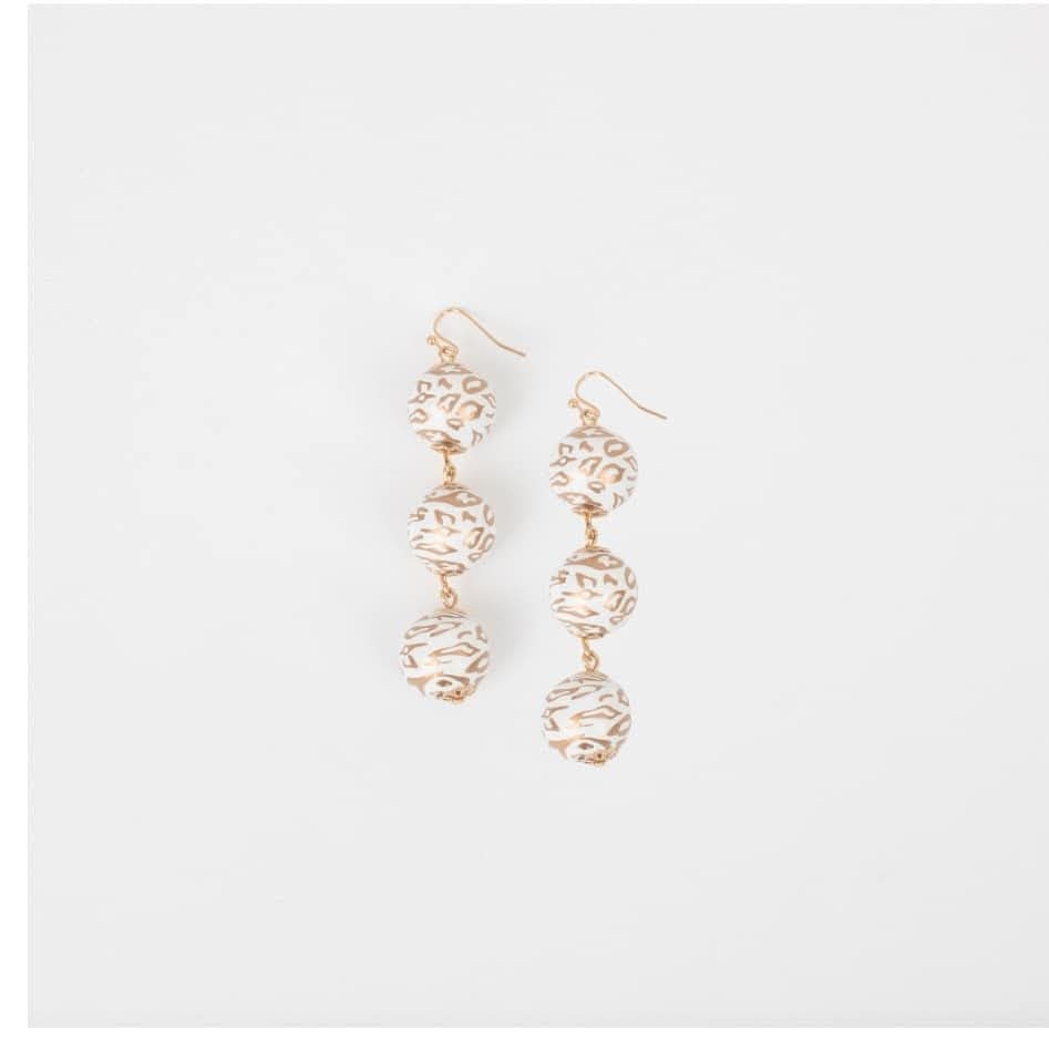 Golden Cheetah Earrings